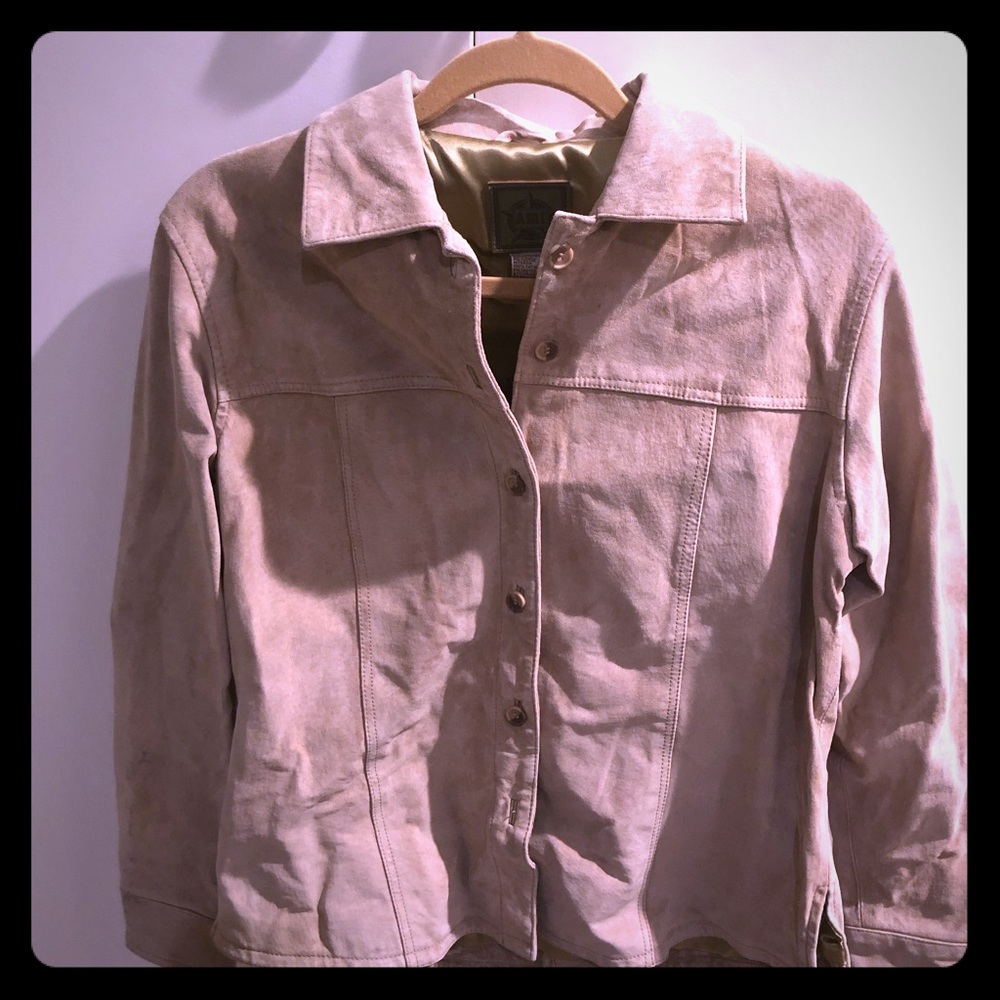 VINTAGE AMI SUEDE RETRO BLAZER WITH LINING